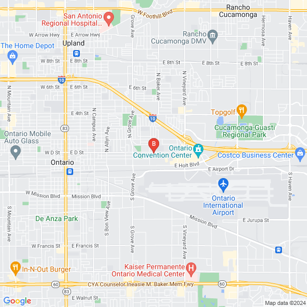 Martinez landscape Gardener location map: 1438 E D St, Ontario, Ca