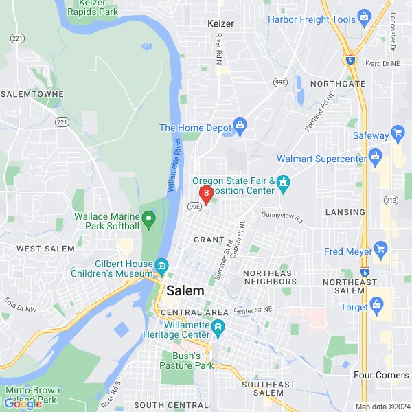 Dream Home Construction LLC location map: 1920 4th Street NE, Salem, OR