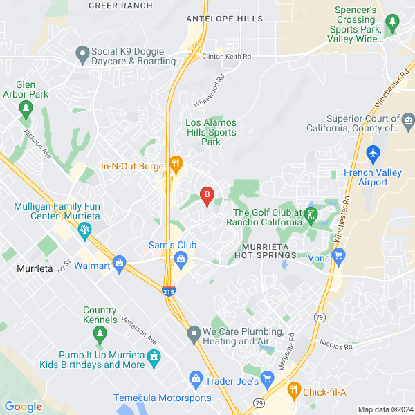 Murrieta Tree Service location map: 25470 Alpine Ct a101, Murrieta, CA